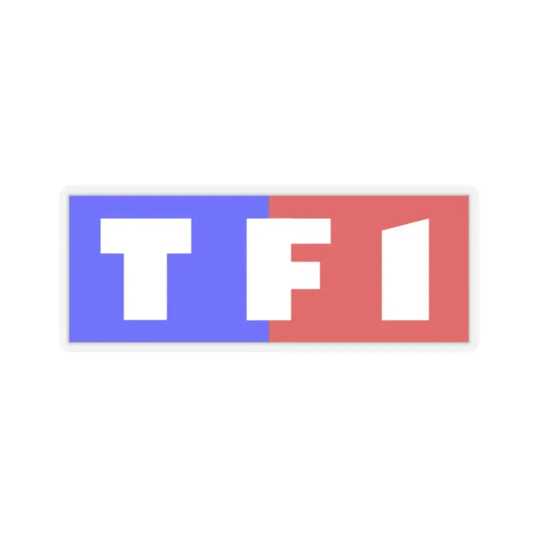 TF1 (1990-2006) (Logo) STICKER Vinyl Kiss-Cut Decal 2 Inch Transparent - The Sticker Space