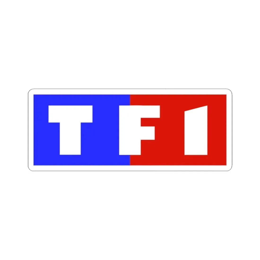 TF1 (1990-2006) (Logo) STICKER Vinyl Kiss-Cut Decal 3 Inch White - The Sticker Space