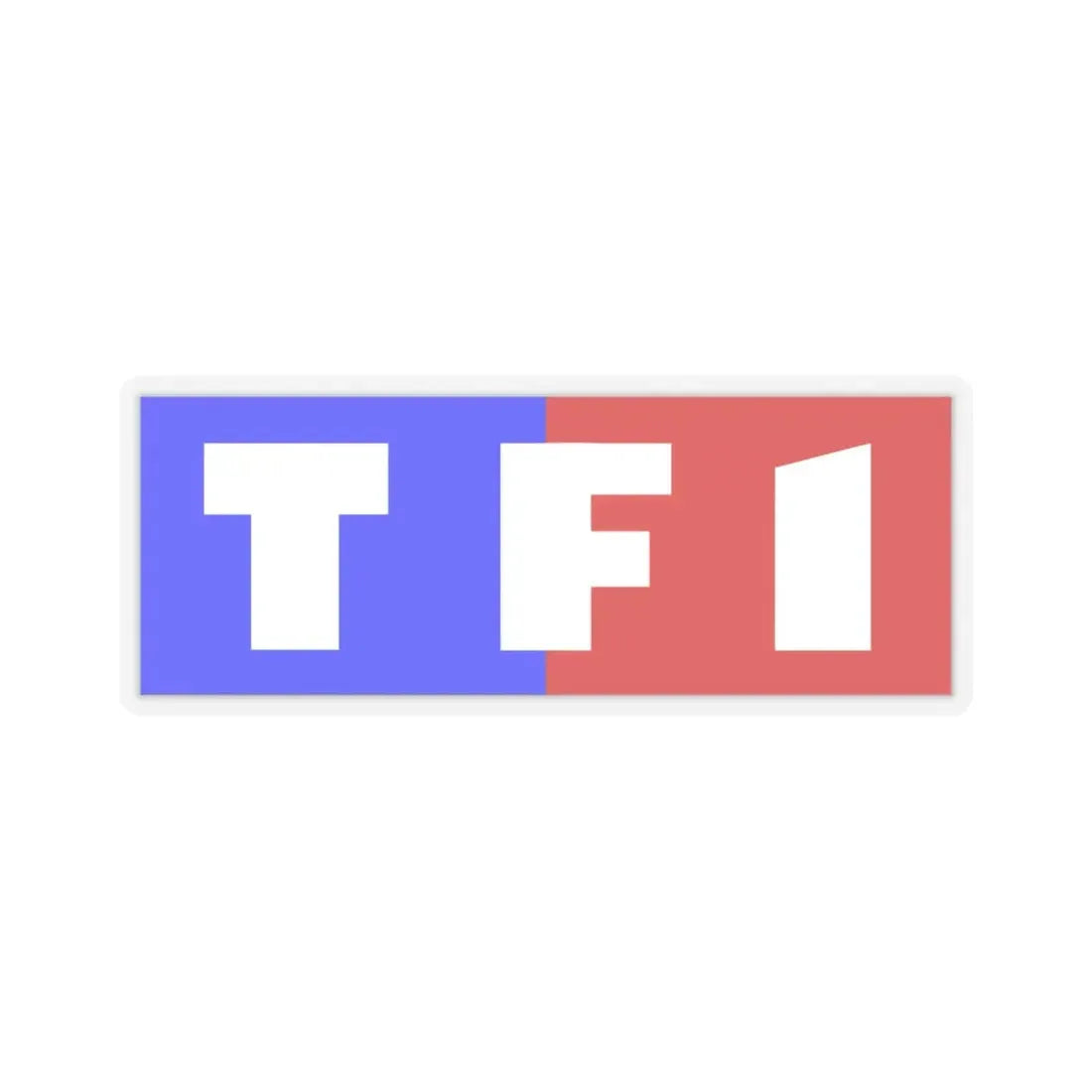 TF1 (1990-2006) (Logo) STICKER Vinyl Kiss-Cut Decal 4 Inch Transparent - The Sticker Space