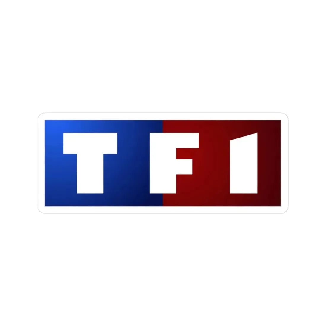 TF1 (2006-2013) (Logo) STICKER Vinyl Kiss-Cut Decal 3 Inch White - The Sticker Space