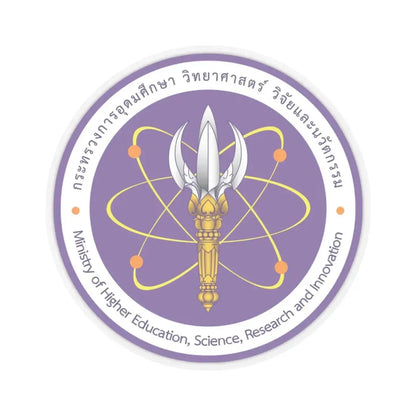 Thai MHESI emblem (Thailand) STICKER Vinyl Kiss-Cut Decal 3 Inch Transparent - The Sticker Space