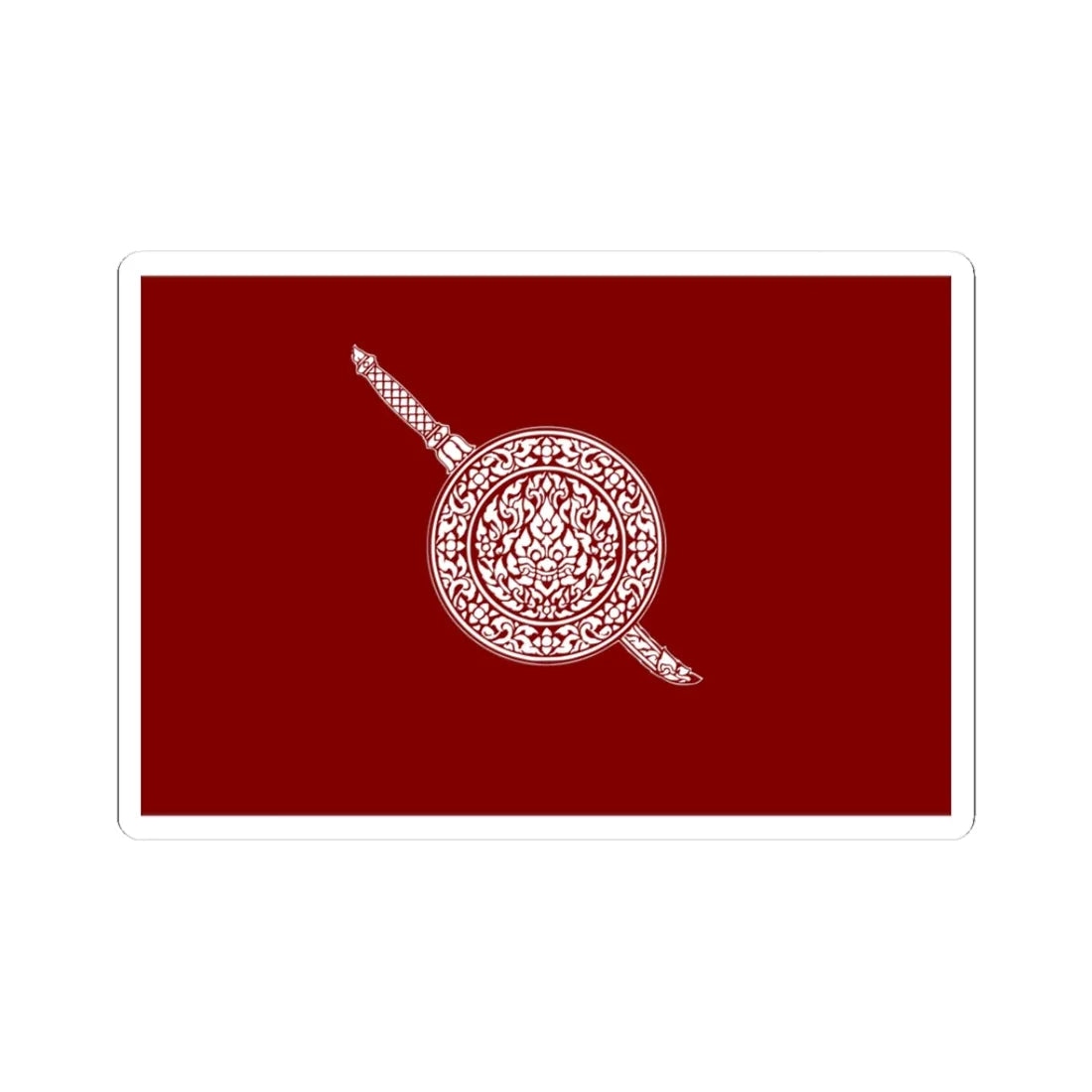 Thai National Police Flag (Thailand) STICKER Vinyl Kiss-Cut Decal 3 Inch White - The Sticker Space