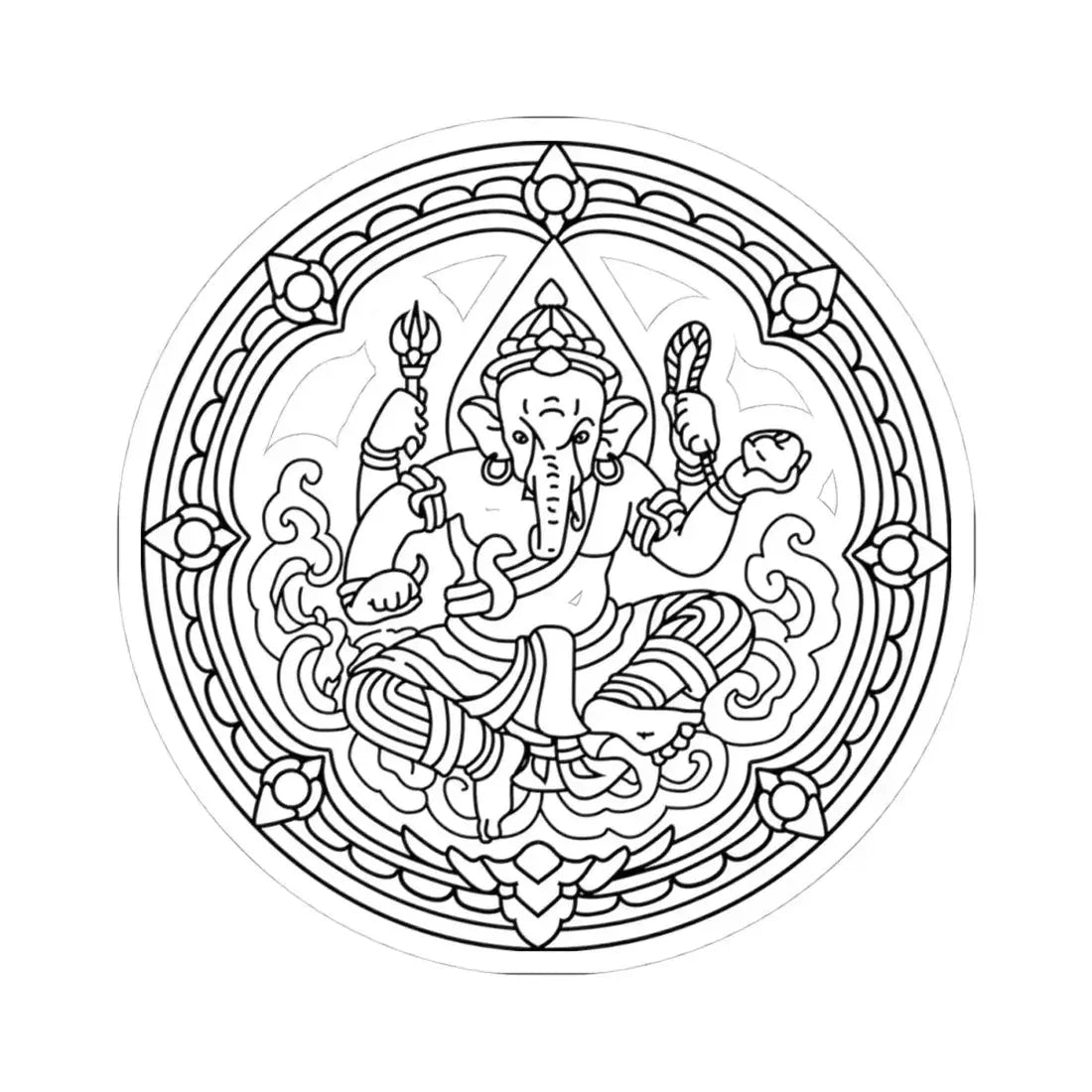 Thailand Fine Arts Dept Seal (Thailand) STICKER Vinyl Kiss-Cut Decal 4 Inch White - The Sticker Space