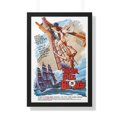 THAR SHE BLOWS 1968 - Framed Movie Poster-20" x 30"-The Sticker Space