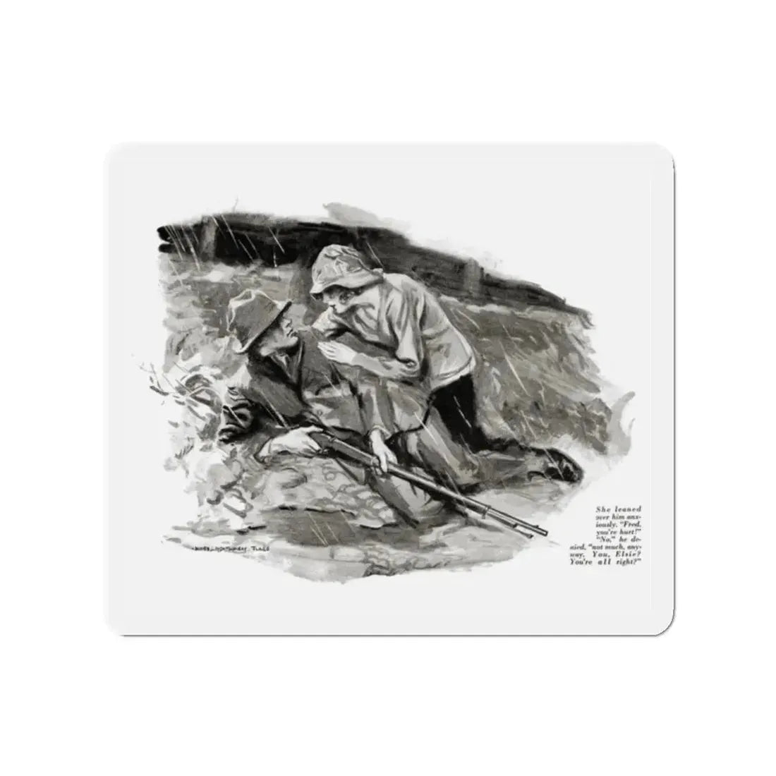 That Girl of Lazy Lekart's (2), McCalls, September 1922 (Magazine Illustration) Refrigerator Magnet 2 Inch Die-Cut - The Sticker Space