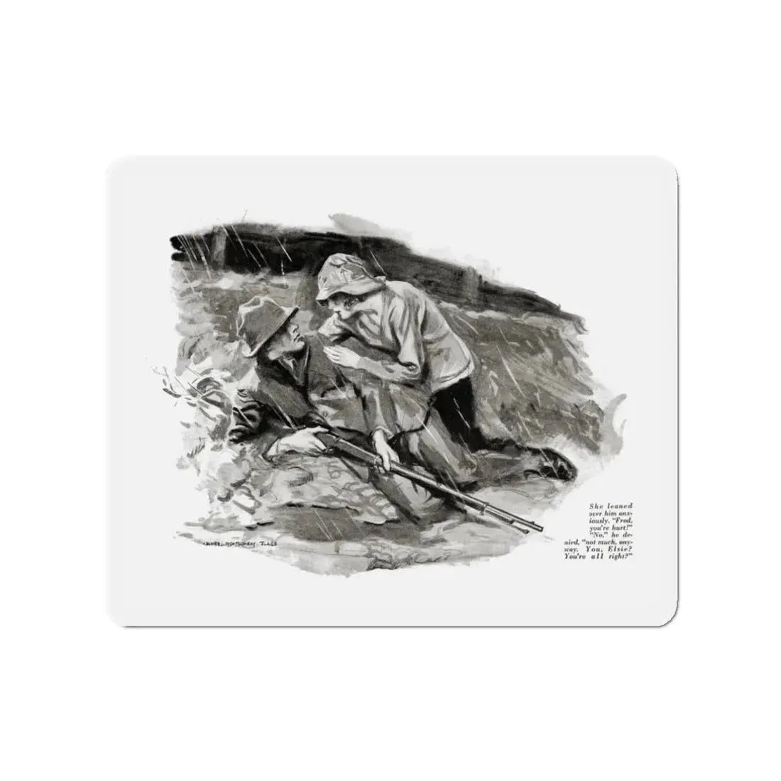 That Girl of Lazy Lekart's (2), McCalls, September 1922 (Magazine Illustration) Refrigerator Magnet 3 Inch Die-Cut - The Sticker Space