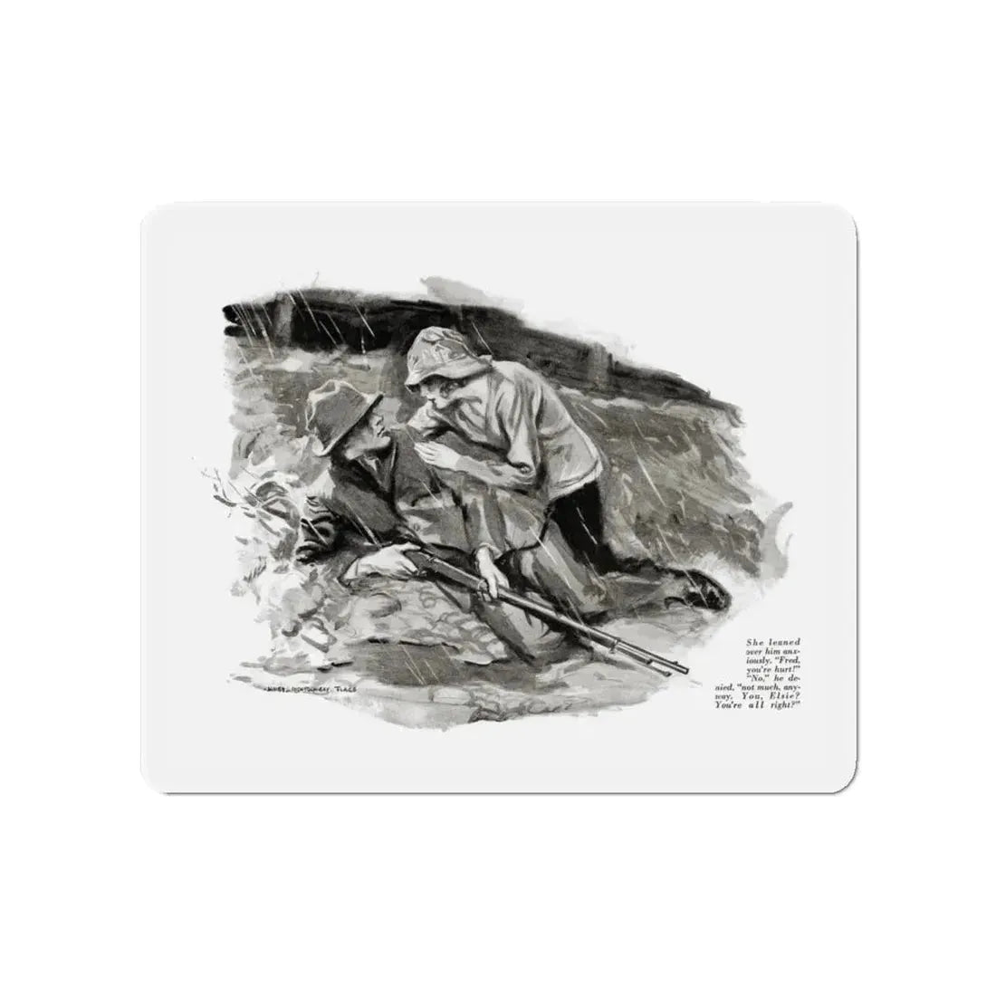 That Girl of Lazy Lekart's (2), McCalls, September 1922 (Magazine Illustration) Refrigerator Magnet 4 Inch Die-Cut - The Sticker Space