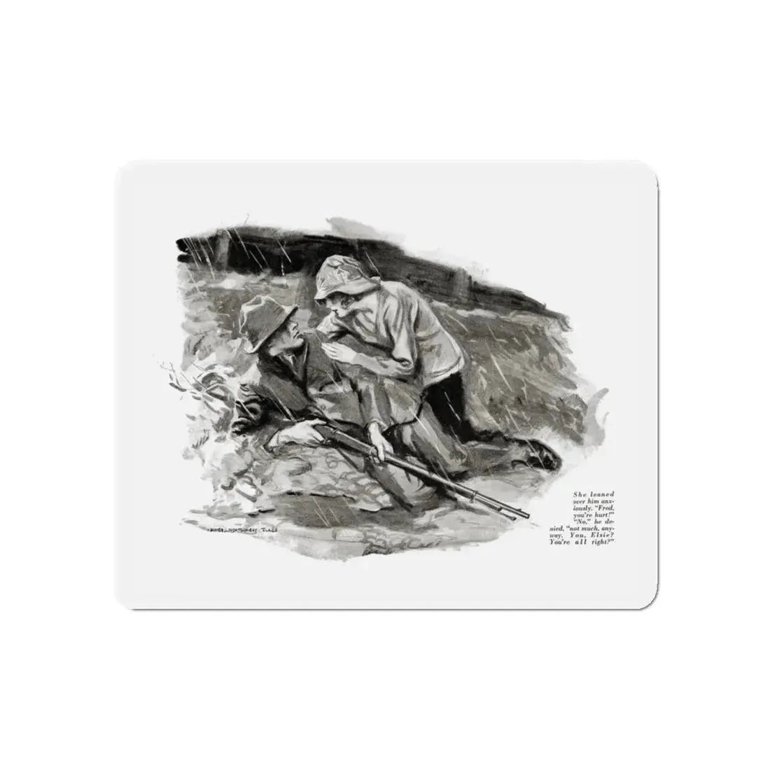 That Girl of Lazy Lekart's (2), McCalls, September 1922 (Magazine Illustration) Refrigerator Magnet 5 Inch Die-Cut - The Sticker Space