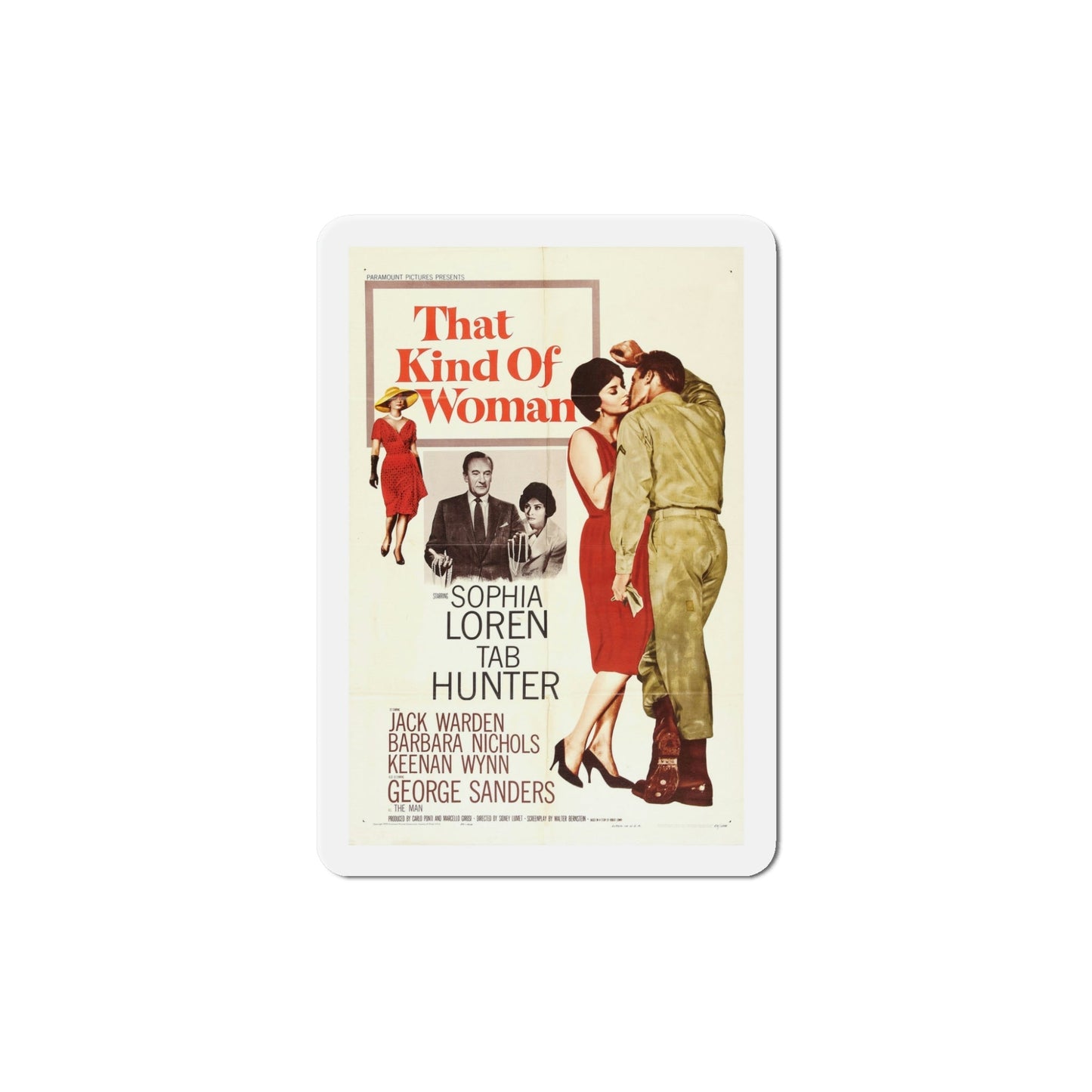 That Kind of Woman 1959 Movie Poster Die-Cut Magnet-5 Inch-The Sticker Space