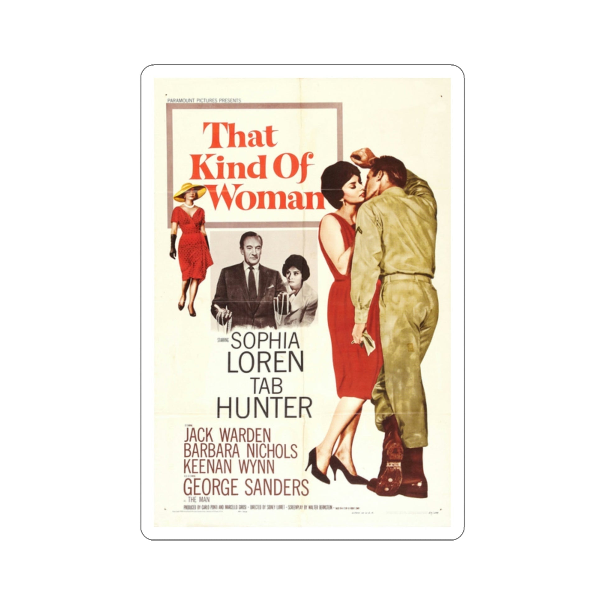 That Kind of Woman 1959 Movie Poster STICKER Vinyl Die-Cut Decal-2 Inch-The Sticker Space