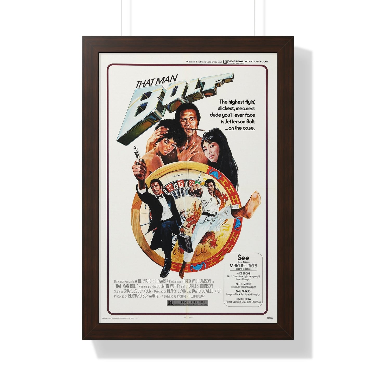 THAT MAN BOLT 1973 - Framed Movie Poster-16″ x 24″-The Sticker Space