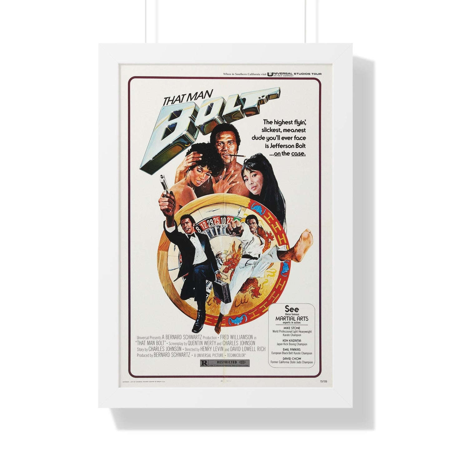 THAT MAN BOLT 1973 - Framed Movie Poster-16″ x 24″-The Sticker Space