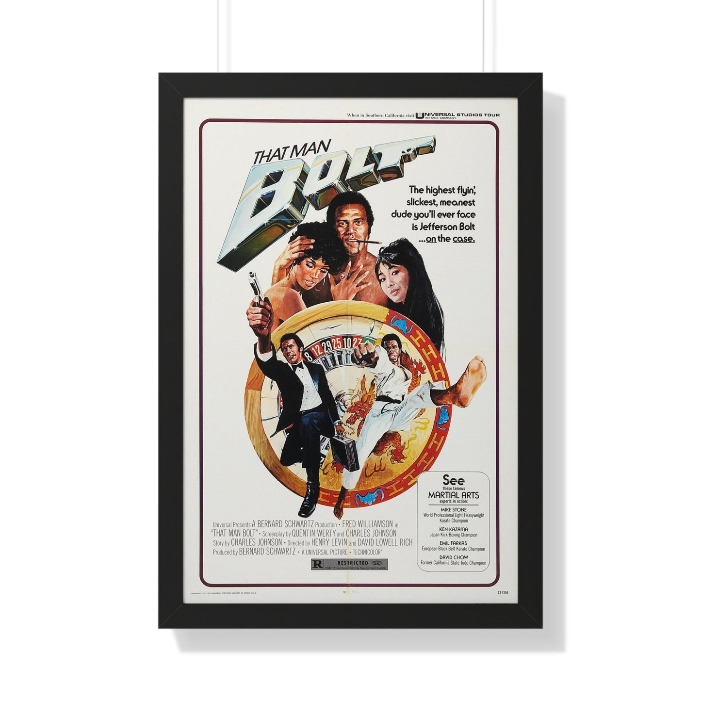 THAT MAN BOLT 1973 - Framed Movie Poster-20" x 30"-The Sticker Space