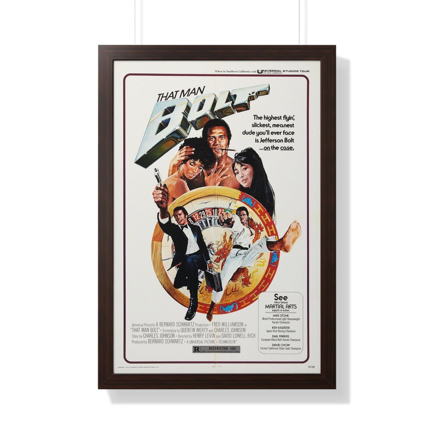 THAT MAN BOLT 1973 - Framed Movie Poster-20" x 30"-The Sticker Space