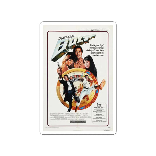 THAT MAN BOLT 1973 Movie Poster STICKER Vinyl Die-Cut Decal 2 Inch - The Sticker Space