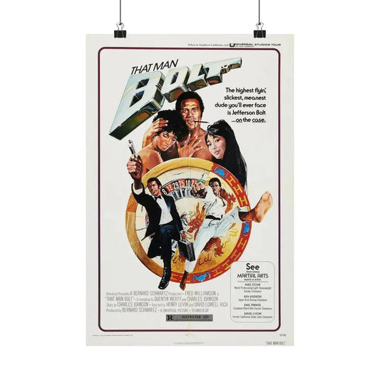 THAT MAN BOLT 1973 - Paper Movie Poster 12″ x 18″ Matte - The Sticker Space