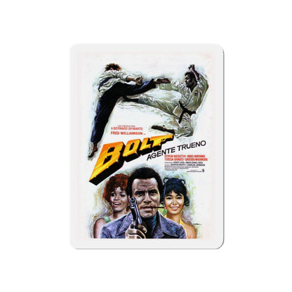 THAT MAN BOLT (2) 1973 Movie Poster - Refrigerator Magnet-3" x 3"-The Sticker Space