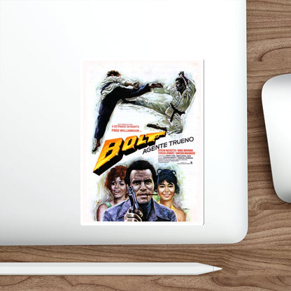 THAT MAN BOLT (2) 1973 Movie Poster STICKER Vinyl Die-Cut Decal-The Sticker Space