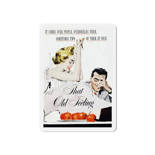 That Old Feeling, Good Housekeeping, August 1953 (Magazine Illustration) Refrigerator Magnet 6 Inch Die-Cut - The Sticker Space
