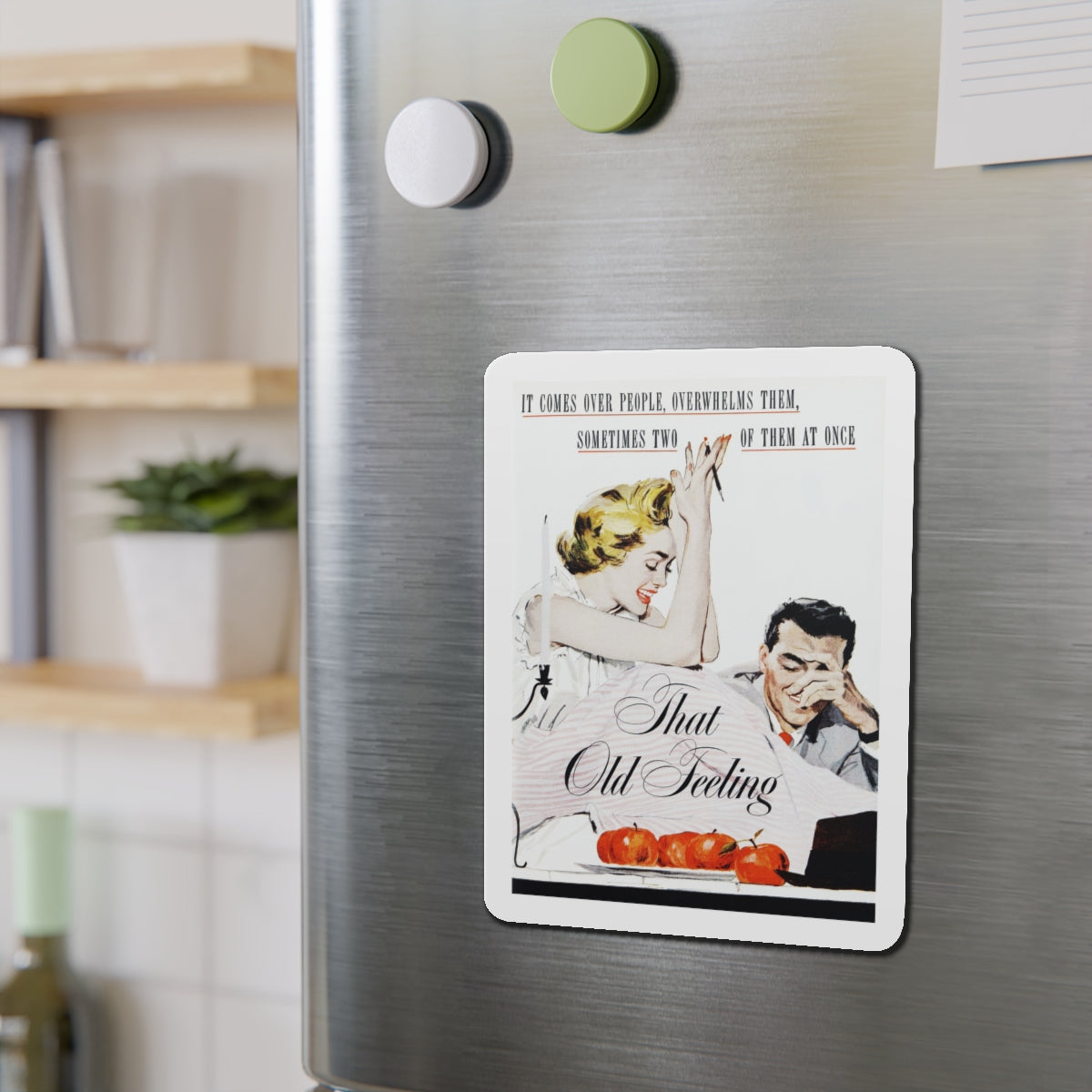 That Old Feeling, Good Housekeeping, August 1953 (Magazine Illustration) Refrigerator Magnet-The Sticker Space