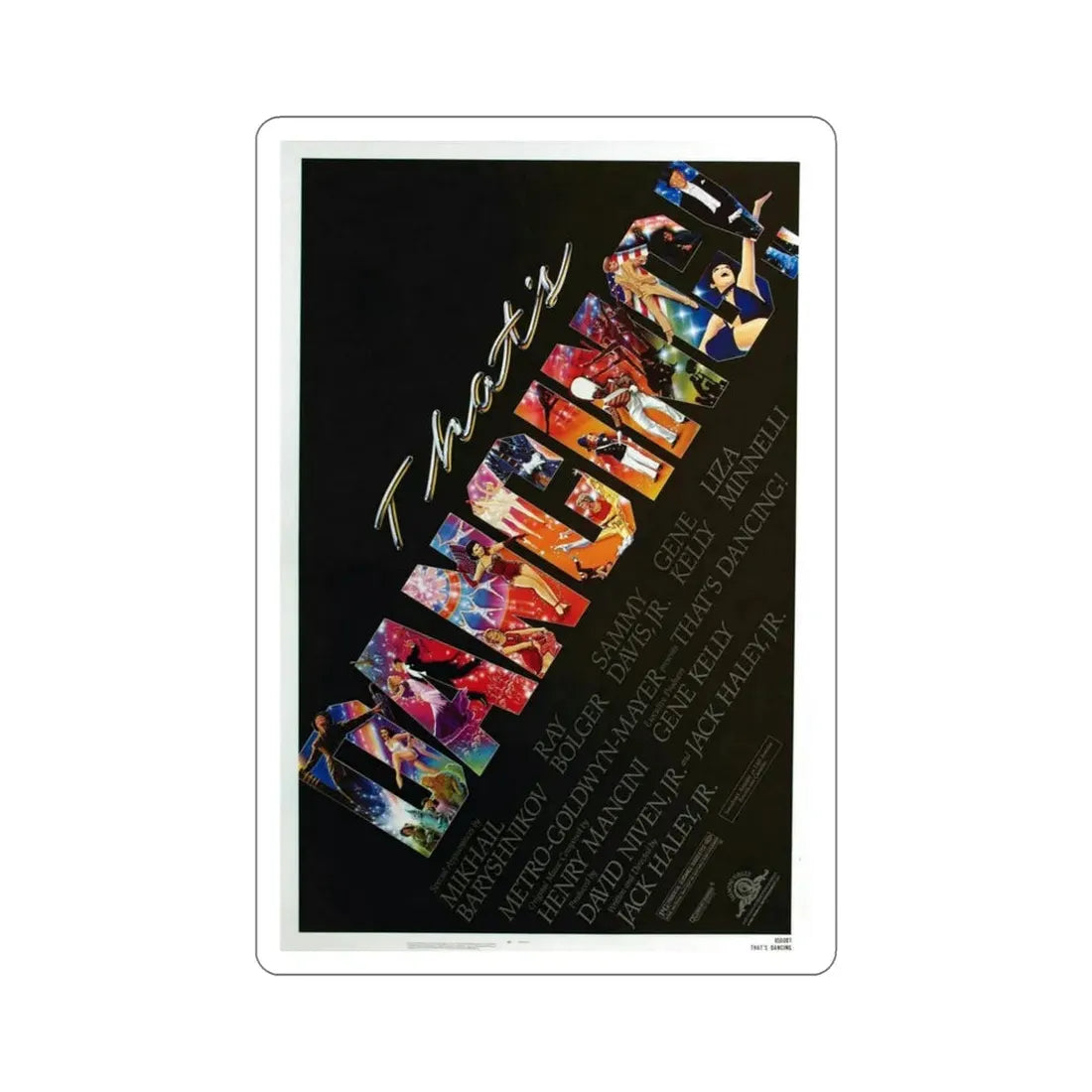 That's Dancing! 1985 Movie Poster STICKER Vinyl Die-Cut Decal 5 Inch - The Sticker Space
