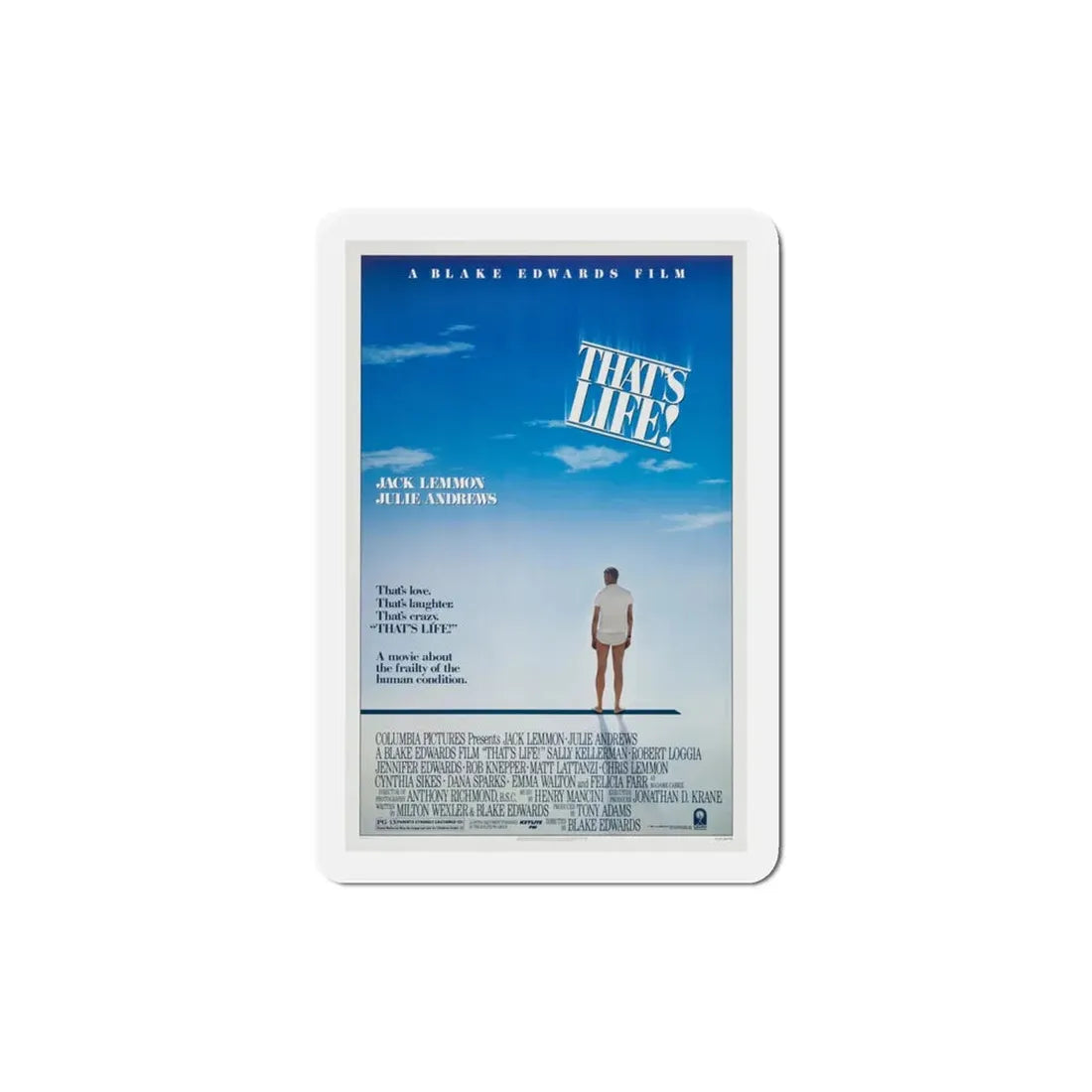 That's Life! 1986 Movie Poster Refrigerator Magnet 3 Inch - The Sticker Space