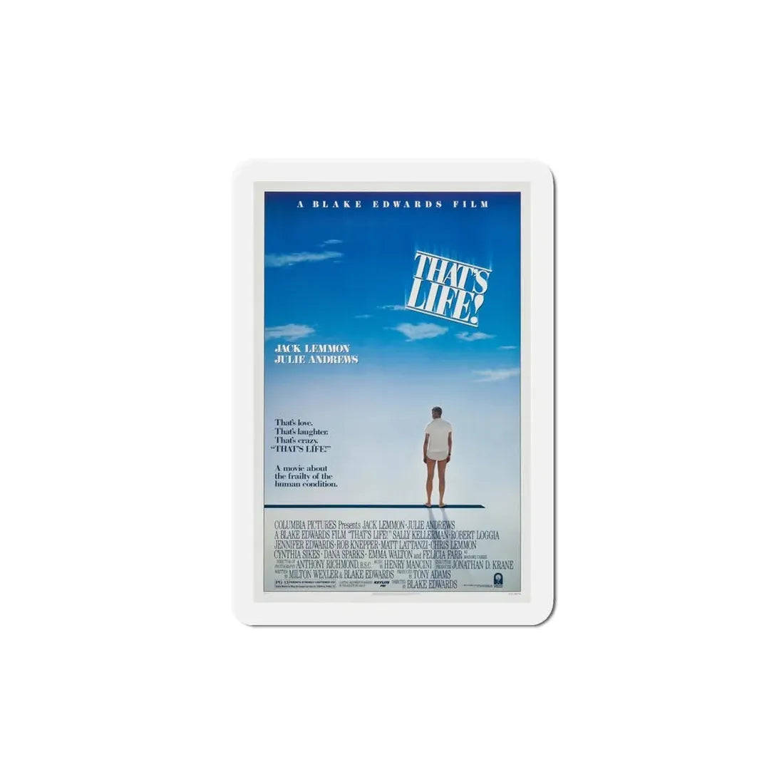 That's Life! 1986 Movie Poster Refrigerator Magnet 5 Inch - The Sticker Space