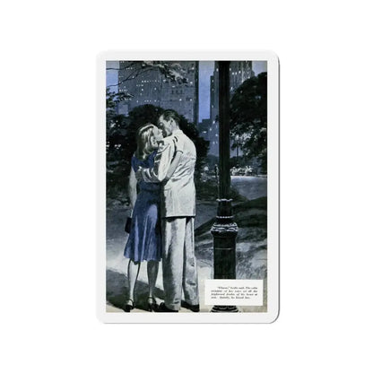 That wonderful moment, Redbook, October 1946 (Magazine Illustration) Refrigerator Magnet 3 Inch Die-Cut - The Sticker Space