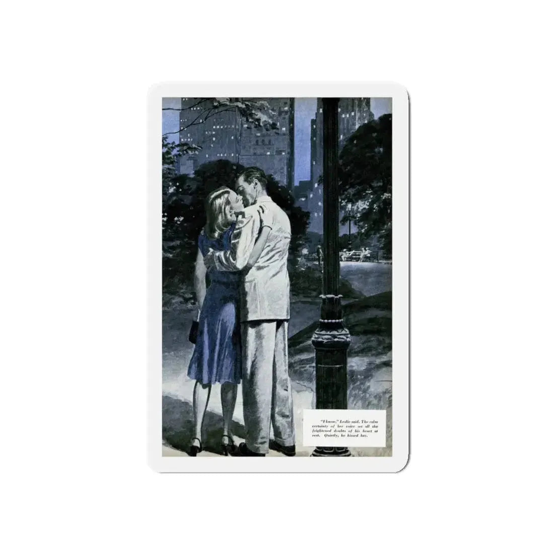 That wonderful moment, Redbook, October 1946 (Magazine Illustration) Refrigerator Magnet 5 Inch Die-Cut - The Sticker Space
