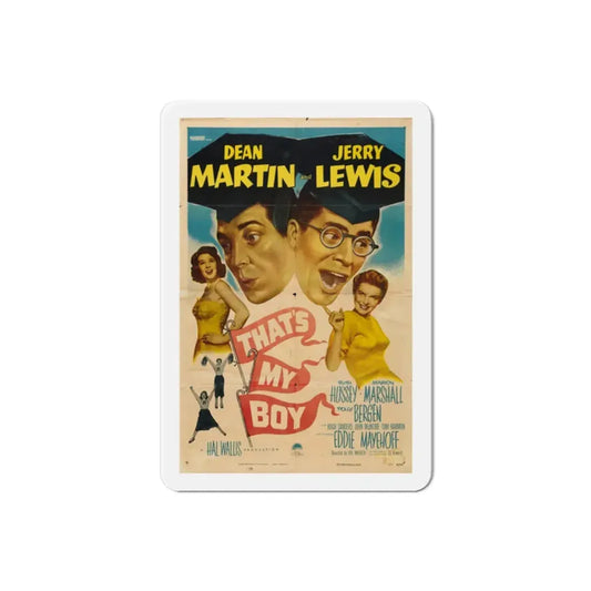 Thats My Boy 1951 Movie Poster Refrigerator Magnet 2 Inch - The Sticker Space