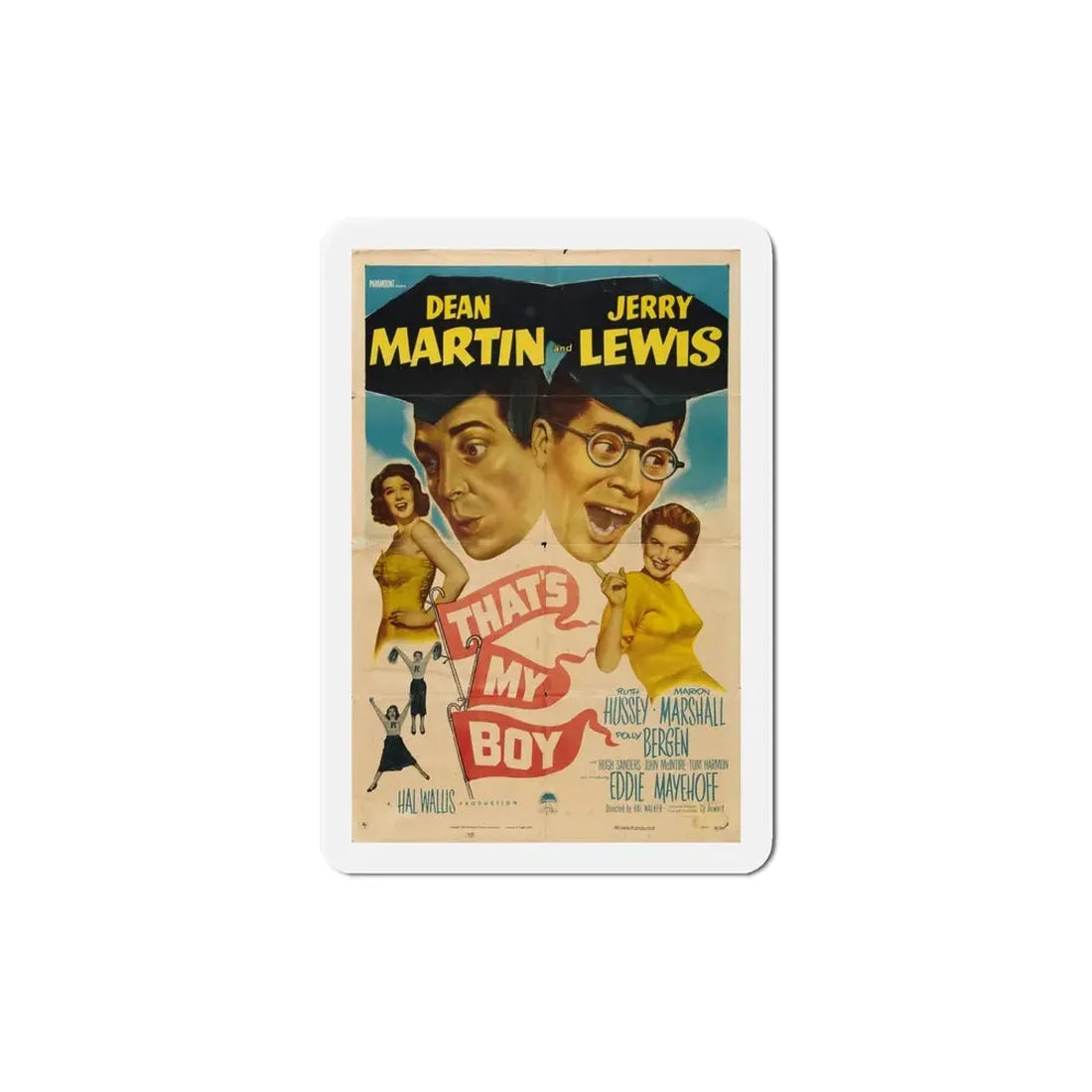 Thats My Boy 1951 Movie Poster Refrigerator Magnet 6 Inch - The Sticker Space