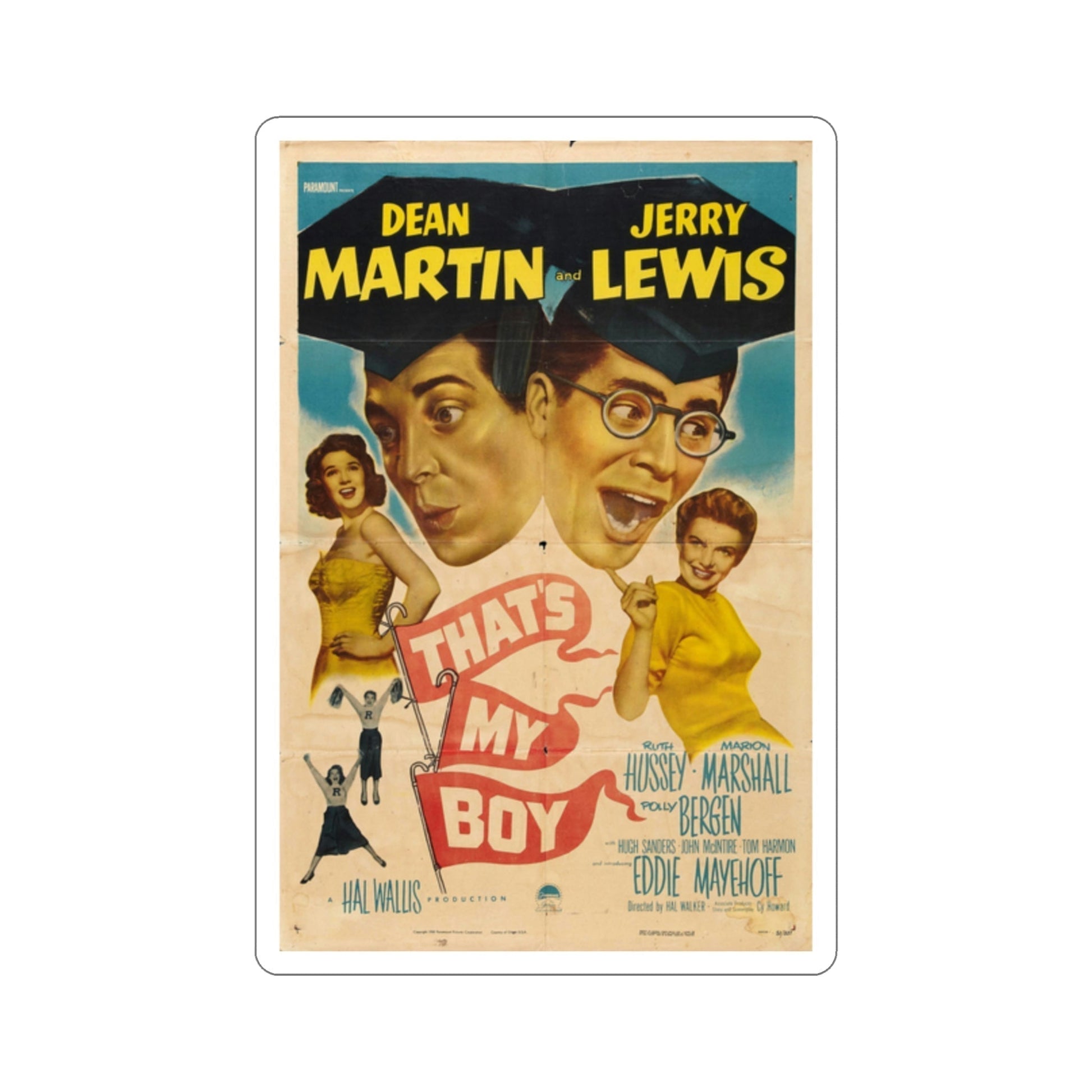 Thats My Boy 1951 Movie Poster STICKER Vinyl Die-Cut Decal-2 Inch-The Sticker Space