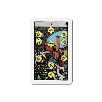 The 10 of Pentacles (Tarot Card) Refrigerator Magnet 3 Inch - The Sticker Space