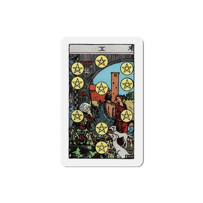 The 10 of Pentacles (Tarot Card) Refrigerator Magnet 4 Inch - The Sticker Space