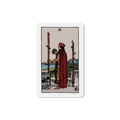 The 2 of Wands (Tarot Card) Refrigerator Magnet 6 Inch - The Sticker Space