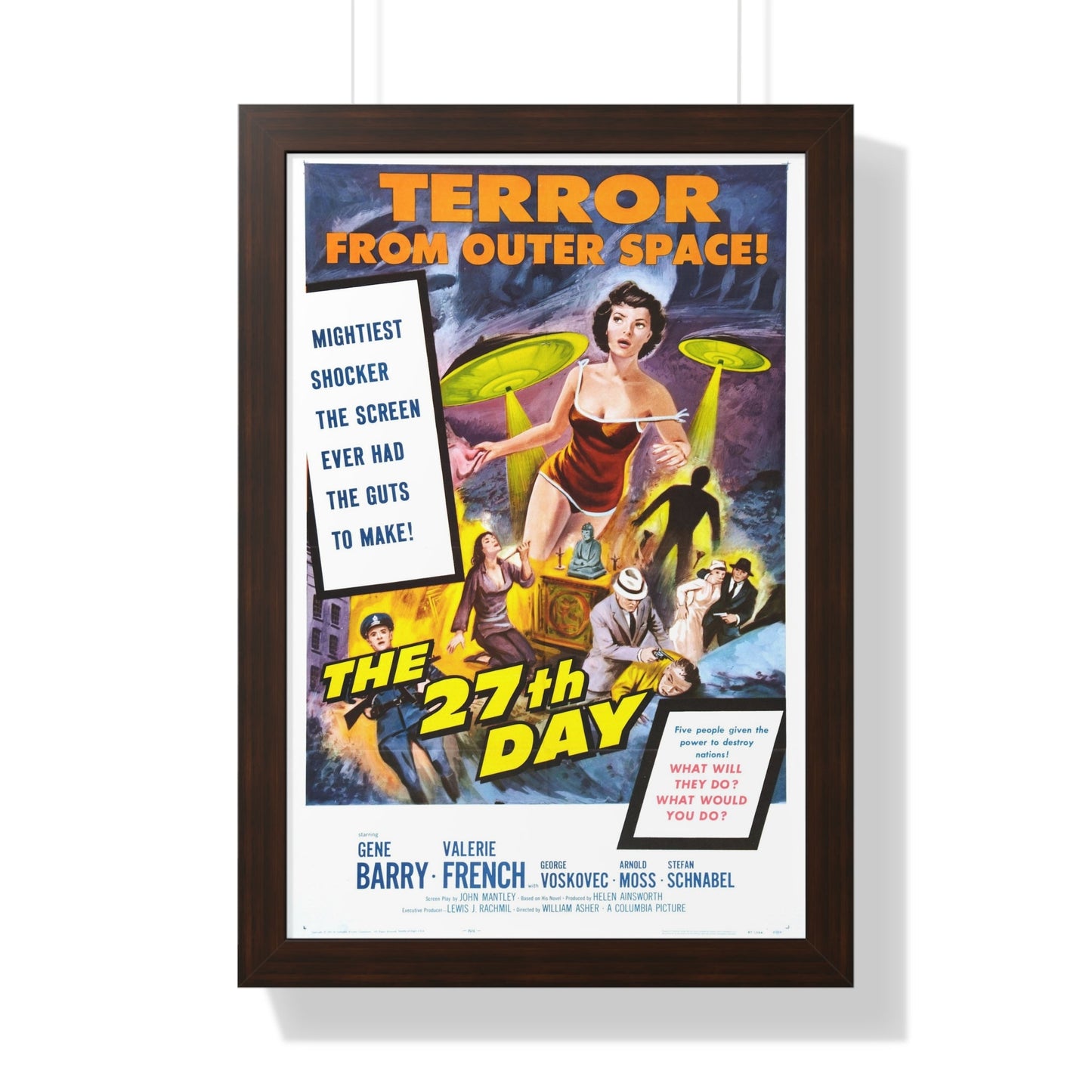 THE 27TH DAY 1957 - Framed Movie Poster-16″ x 24″-The Sticker Space