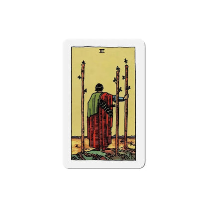The 3 of Wands (Tarot Card) Refrigerator Magnet 6 Inch - The Sticker Space