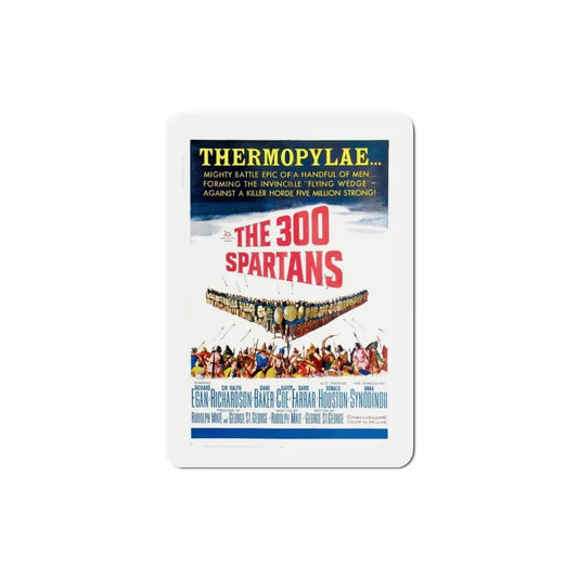The 300 Spartans 1962 Movie Poster Refrigerator Magnet 3 Inch - The Sticker Space