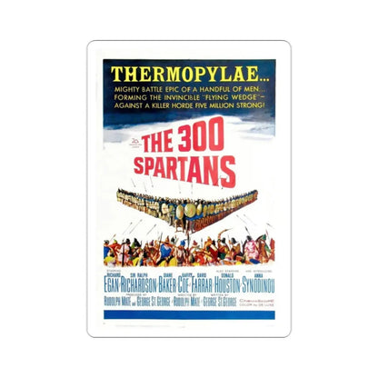 The 300 Spartans 1962 Movie Poster STICKER Vinyl Die-Cut Decal 2 Inch - The Sticker Space