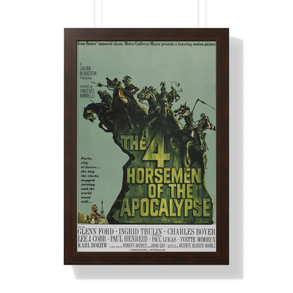 THE 4 HORSEMEN OF THE APOCALYPSE 1962 - Framed Movie Poster-16″ x 24″-The Sticker Space