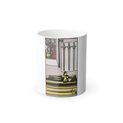 The 4 of Swords (Tarot Card) Color Changing Mug 11oz-11oz-The Sticker Space