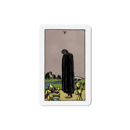 The 5 of Cups (Tarot Card) Refrigerator Magnet 6 Inch - The Sticker Space