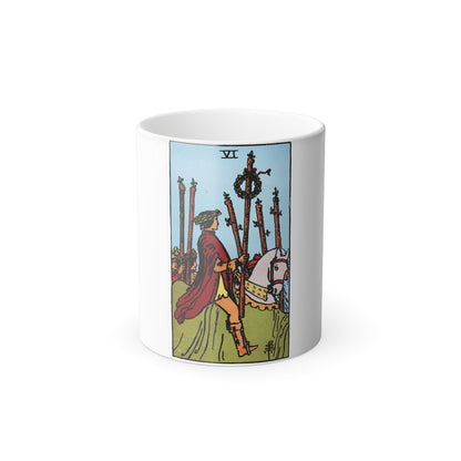 The 6 of Wands (Tarot Card) Color Changing Mug 11oz-11oz-The Sticker Space