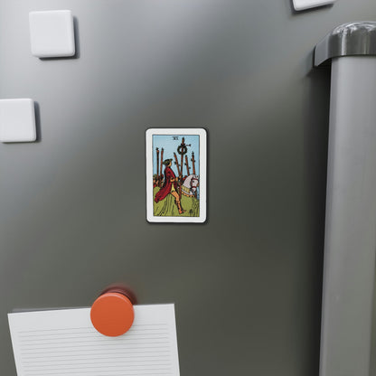 The 6 of Wands (Tarot Card) Die-Cut Magnet-The Sticker Space