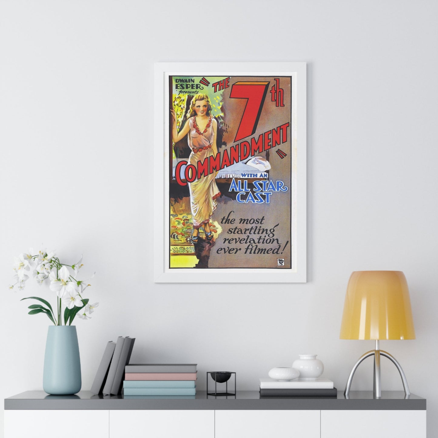 THE 7TH COMMANDMENT 1932 - Framed Movie Poster-The Sticker Space