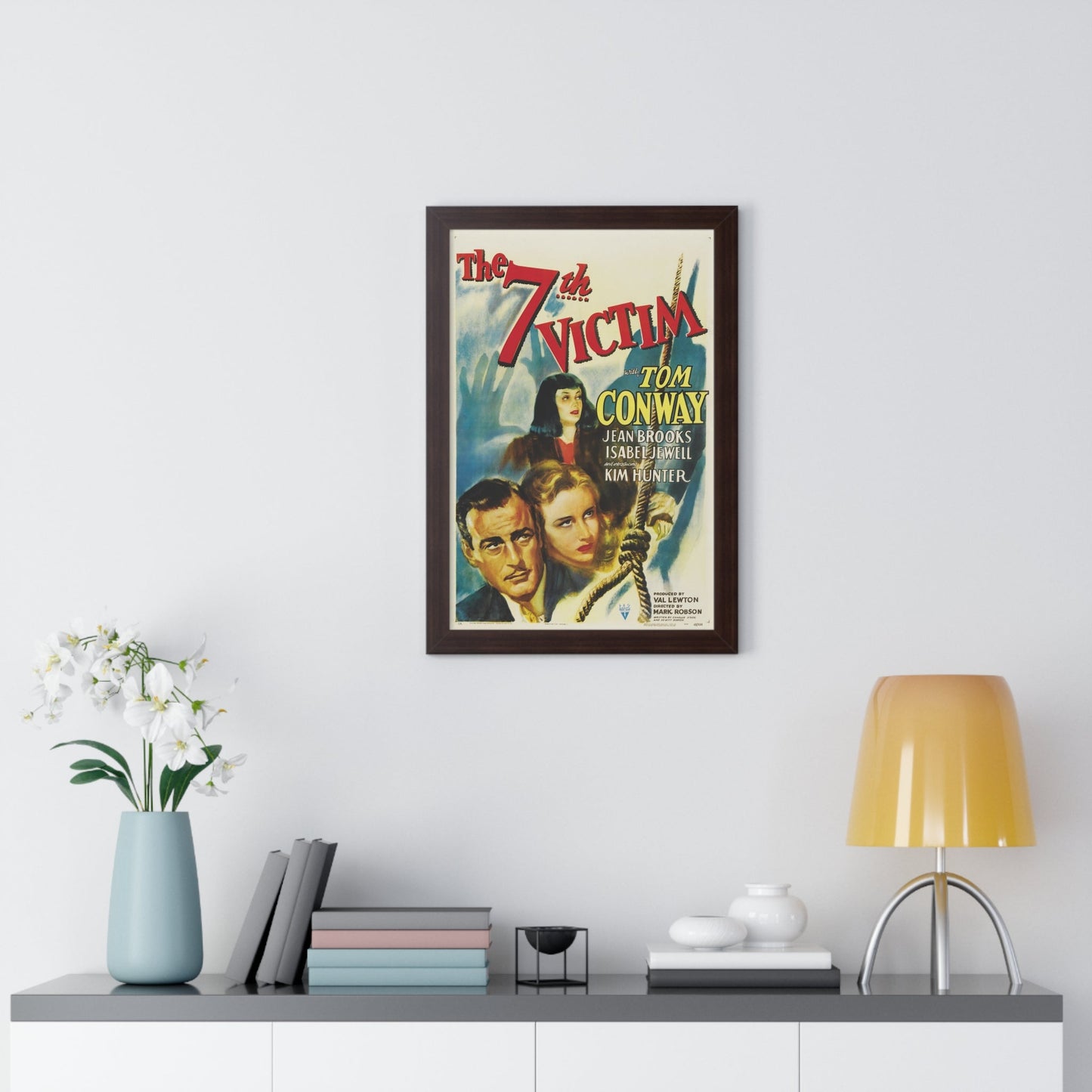 THE 7TH VICTIM 1943 - Framed Movie Poster-The Sticker Space