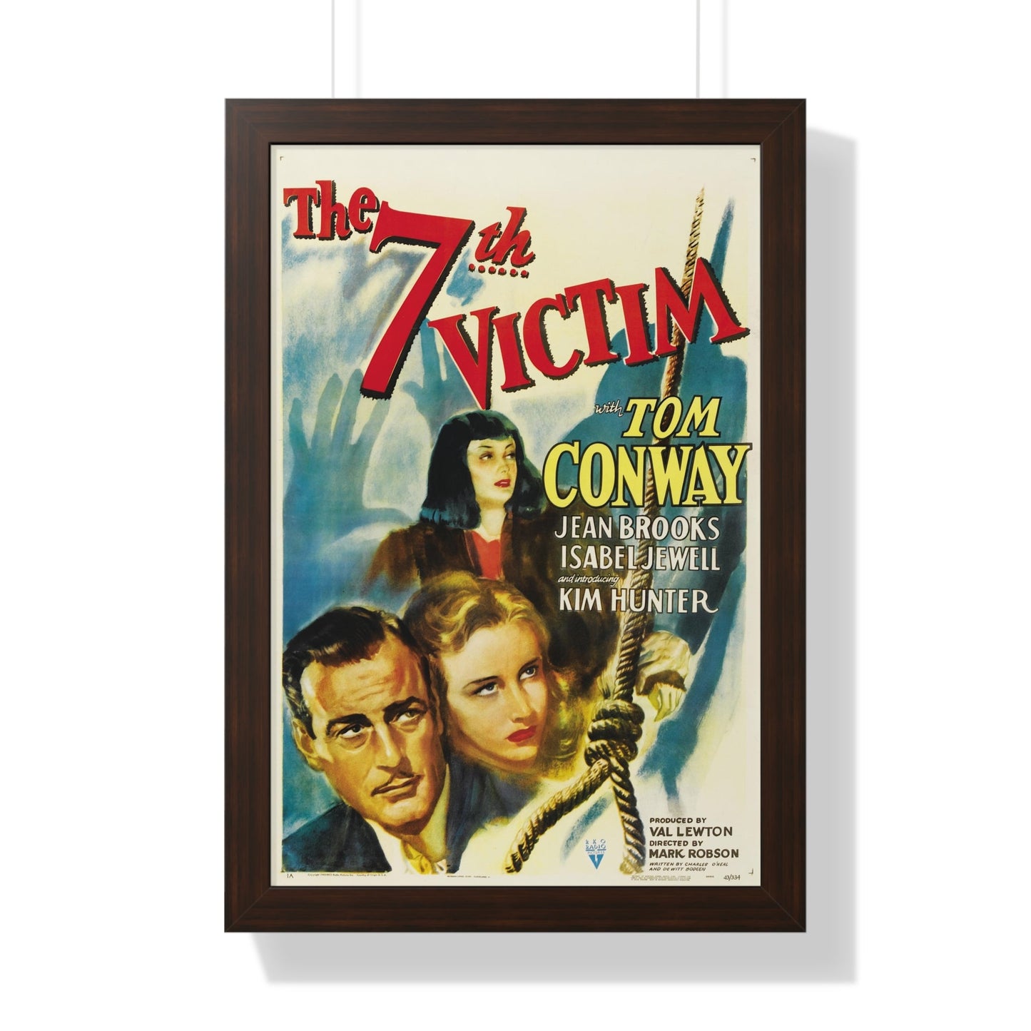 THE 7TH VICTIM 1943 - Framed Movie Poster-16″ x 24″-The Sticker Space