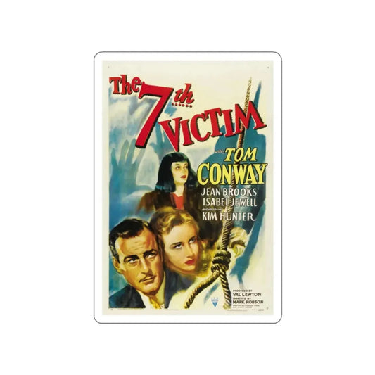 THE 7TH VICTIM 1943 Movie Poster STICKER Vinyl Die-Cut Decal 2 Inch - The Sticker Space