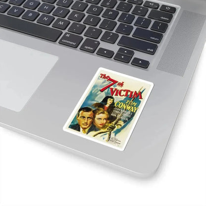 THE 7TH VICTIM 1943 Movie Poster - STICKER Vinyl Kiss-Cut Decal - The Sticker Space