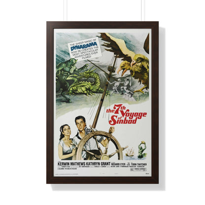 THE 7TH VOYAGE OF SINBAD 1958 - Framed Movie Poster-20" x 30"-The Sticker Space